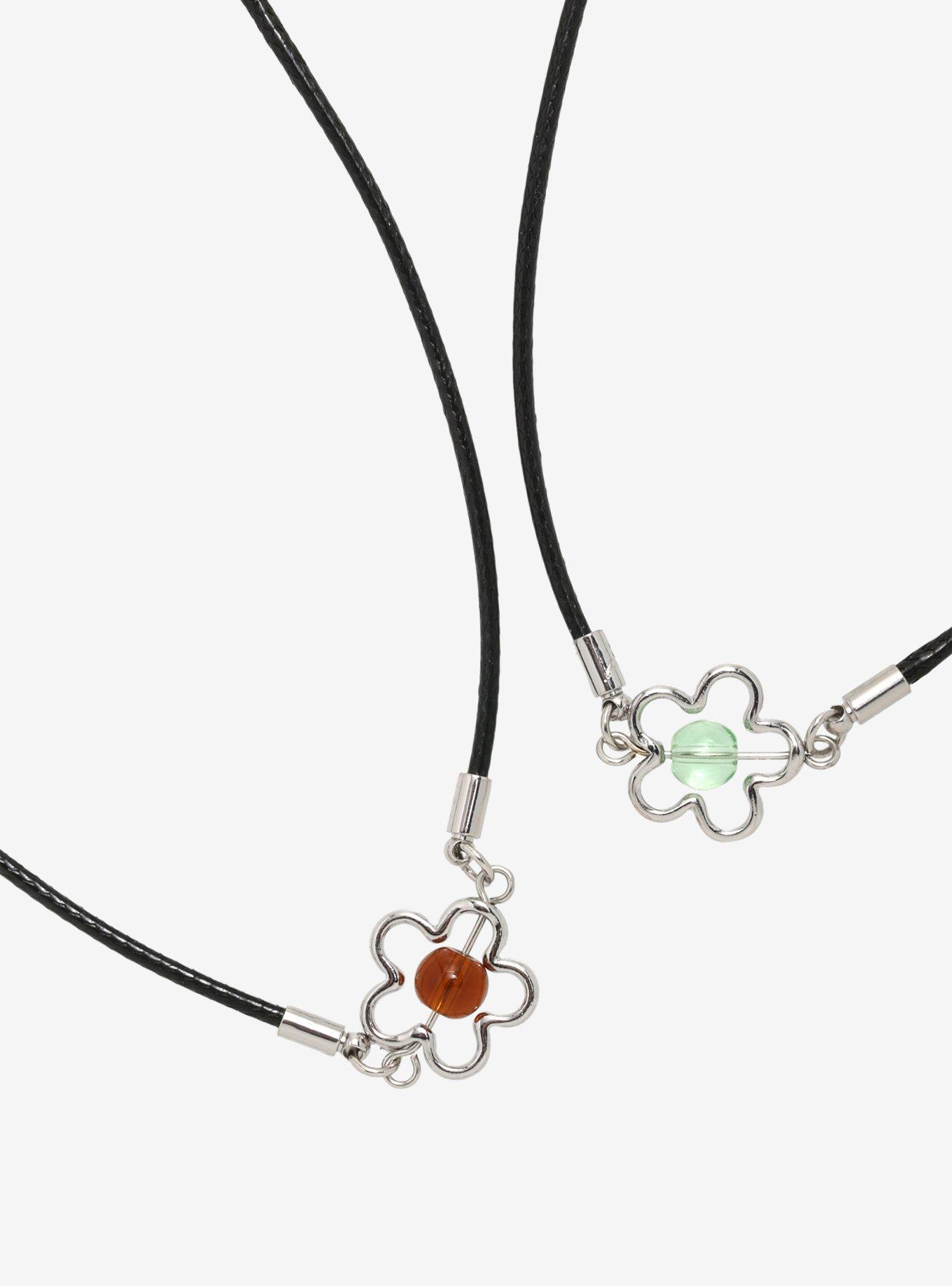 Flower Bead Best Friend Choker Set, , hi-res