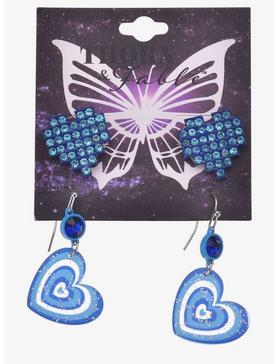 Blue Heart Earring Set, , hi-res