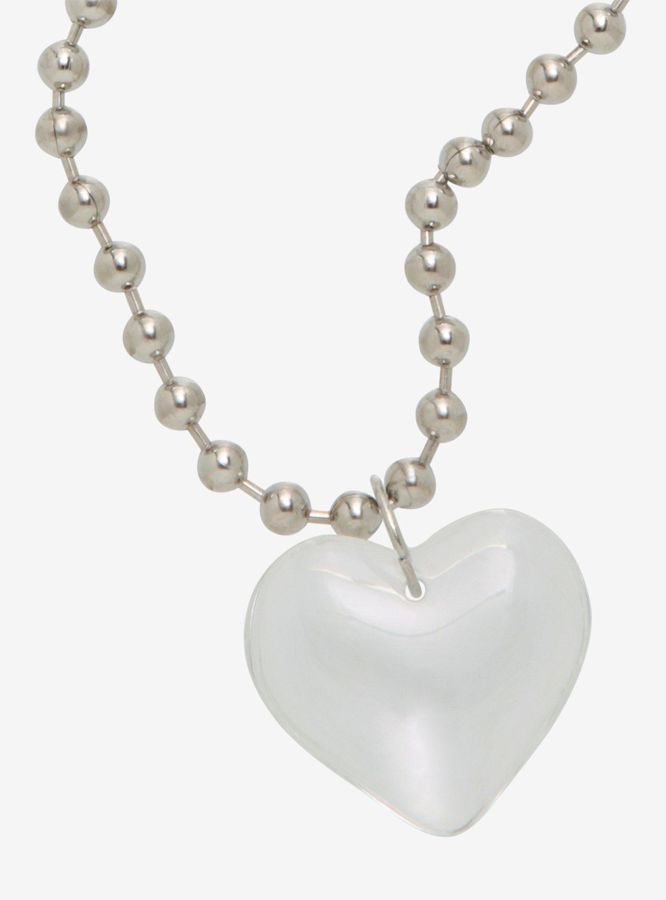 Heart Ball Chain Choker | Hot Topic