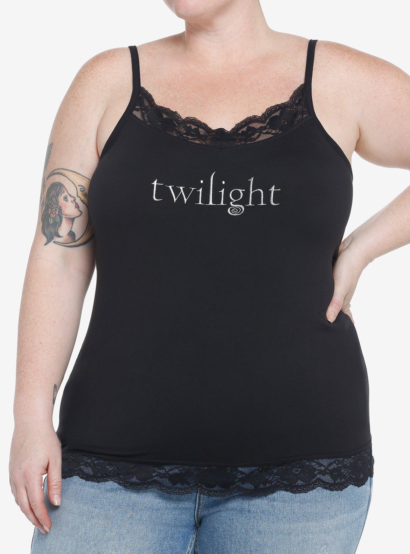 The Twilight Saga Logo Lace Girls Cami Plus Size, MULTI, hi-res