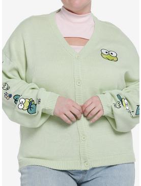 Keroppi Embroidered Skimmer Girls Cardigan Plus Size, , hi-res