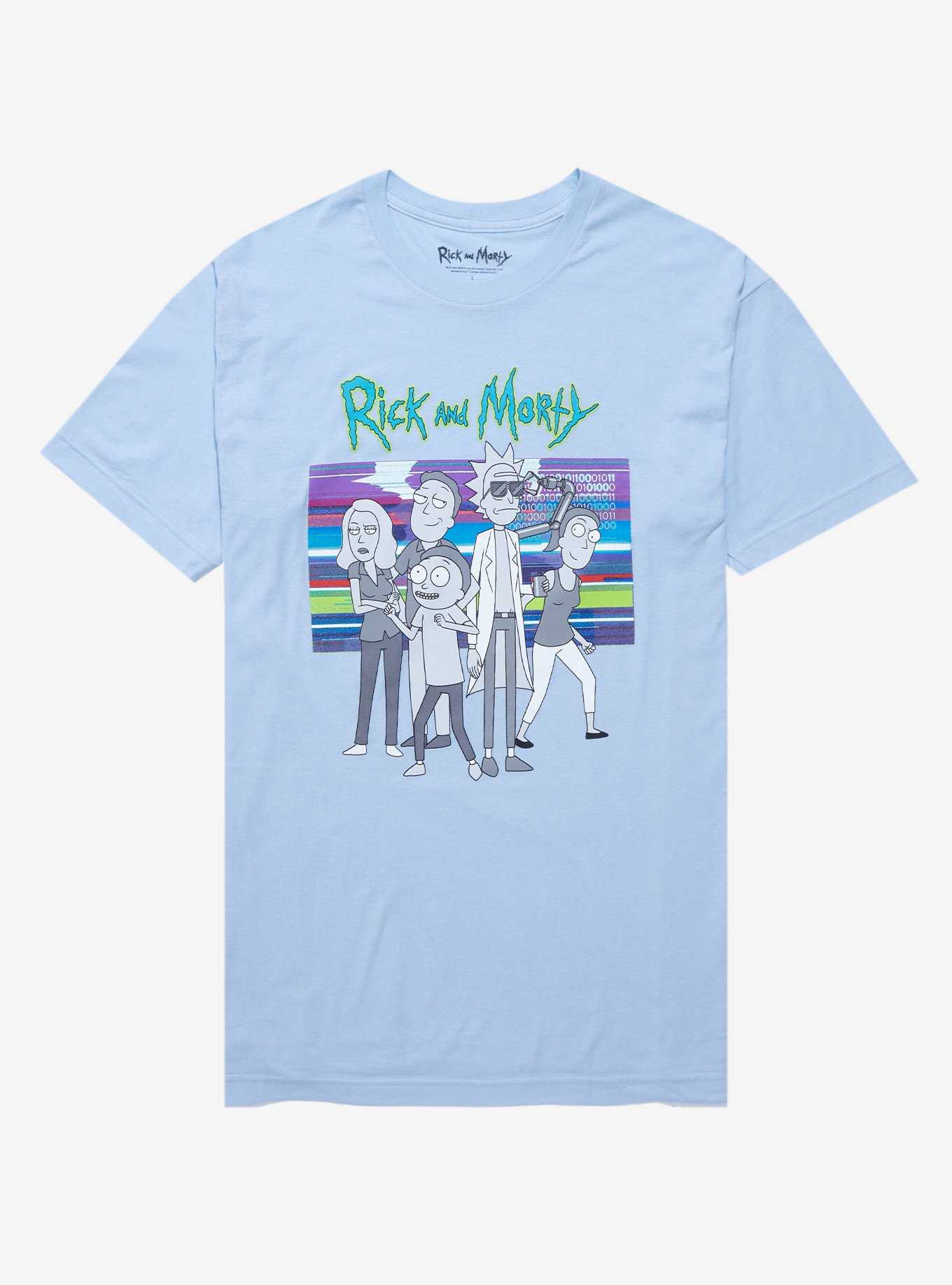 Rick & Morty Family Portrait T-Shirt - BoxLunch Exclusive, , hi-res