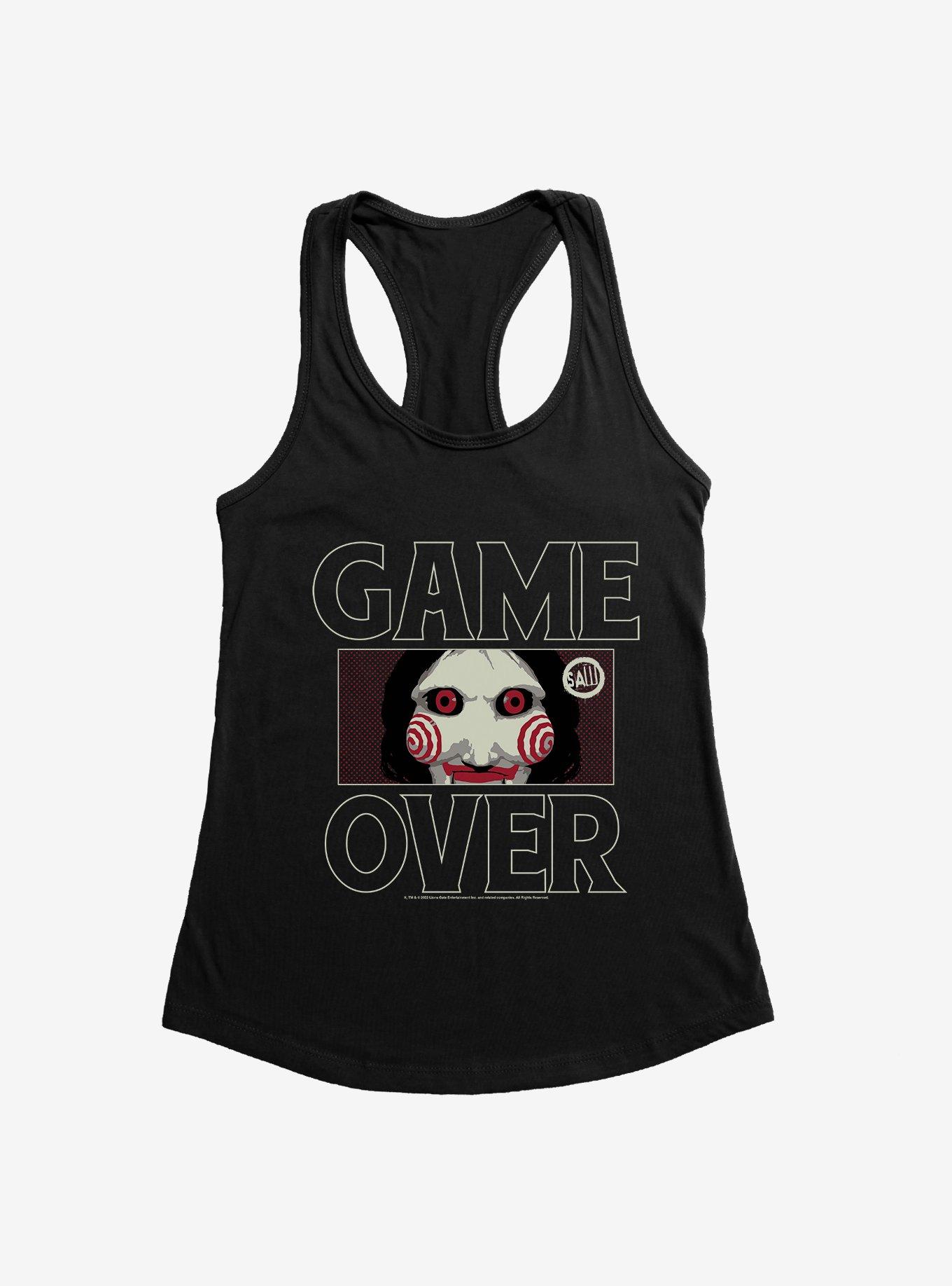 Saw Game Over Girls Tank, BLACK, hi-res