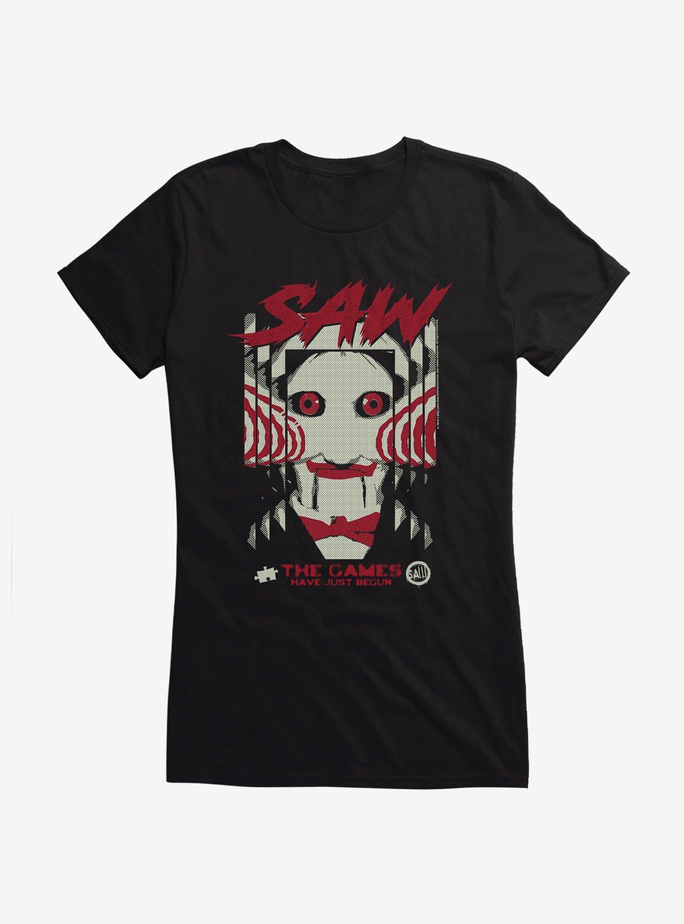 Saw The Games Have Just Begun Girls T-Shirt, BLACK, hi-res