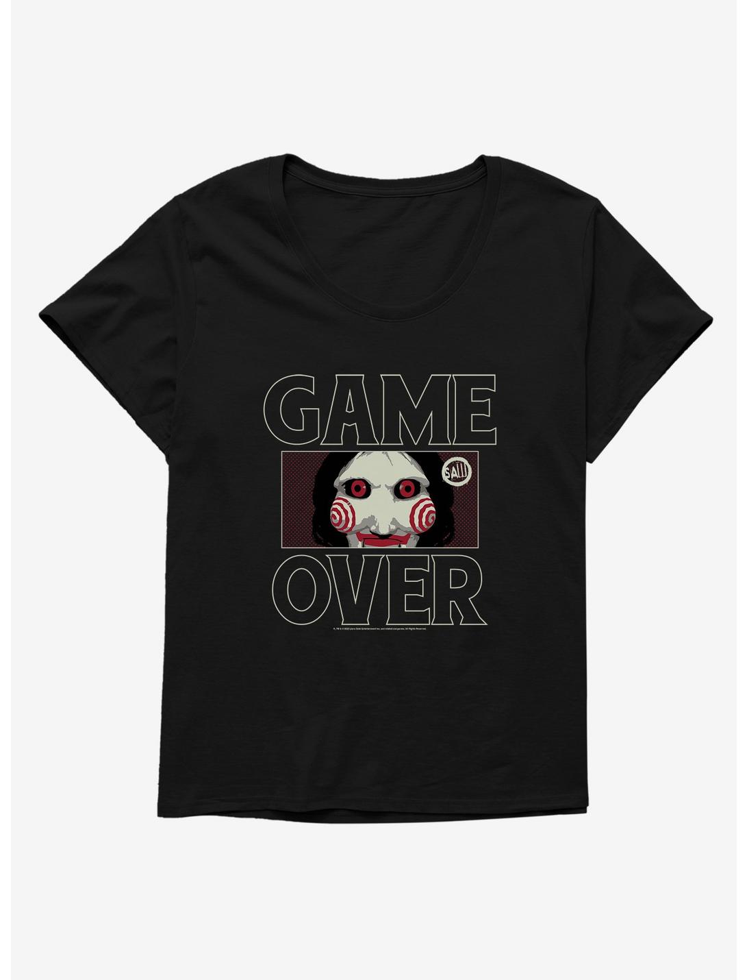 Saw Game Over Girls T-Shirt Plus Size, BLACK, hi-res