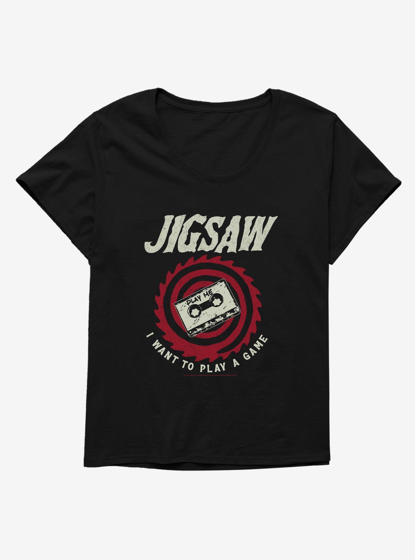 Saw Jigsaw Girls T-Shirt Plus Size, BLACK, hi-res