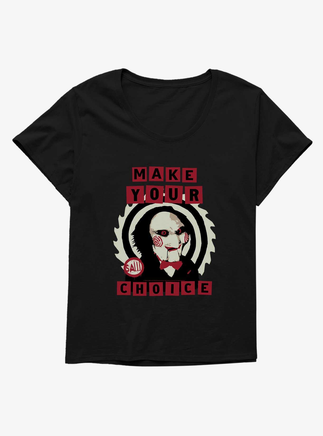 Saw Make Your Choice Girls T-Shirt Plus Size, , hi-res