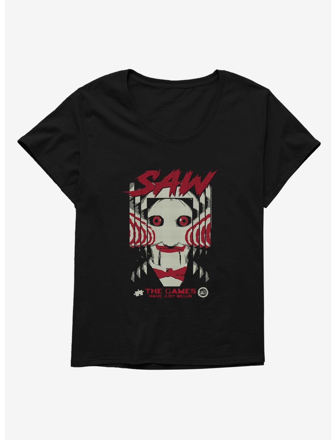 Saw The Games Have Just Begun Girls T-Shirt Plus Size, BLACK, hi-res