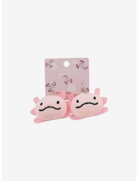 Pink Axolotl Plush Drop Earrings, , hi-res