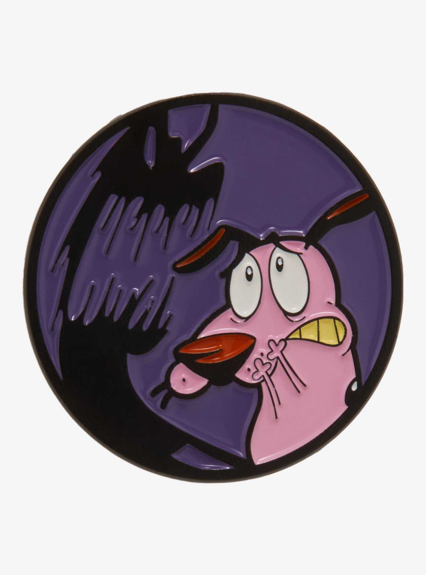 Courage the Cowardly Dog Scary Shadow Enamel Pin - BoxLunch Exclusive , , hi-res