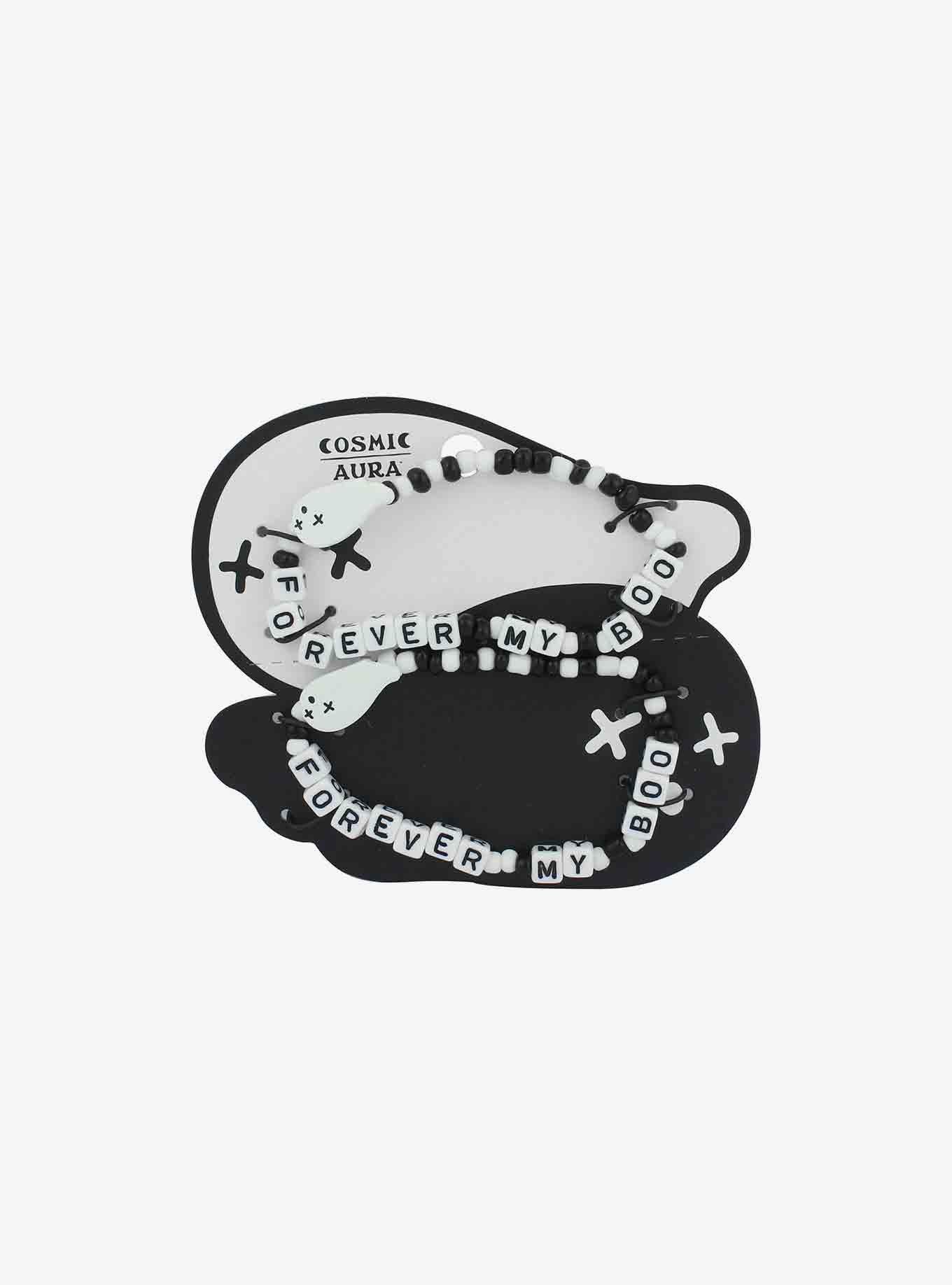 Ghost Forever My Boo Best Friend Beaded Bracelet Set, , hi-res