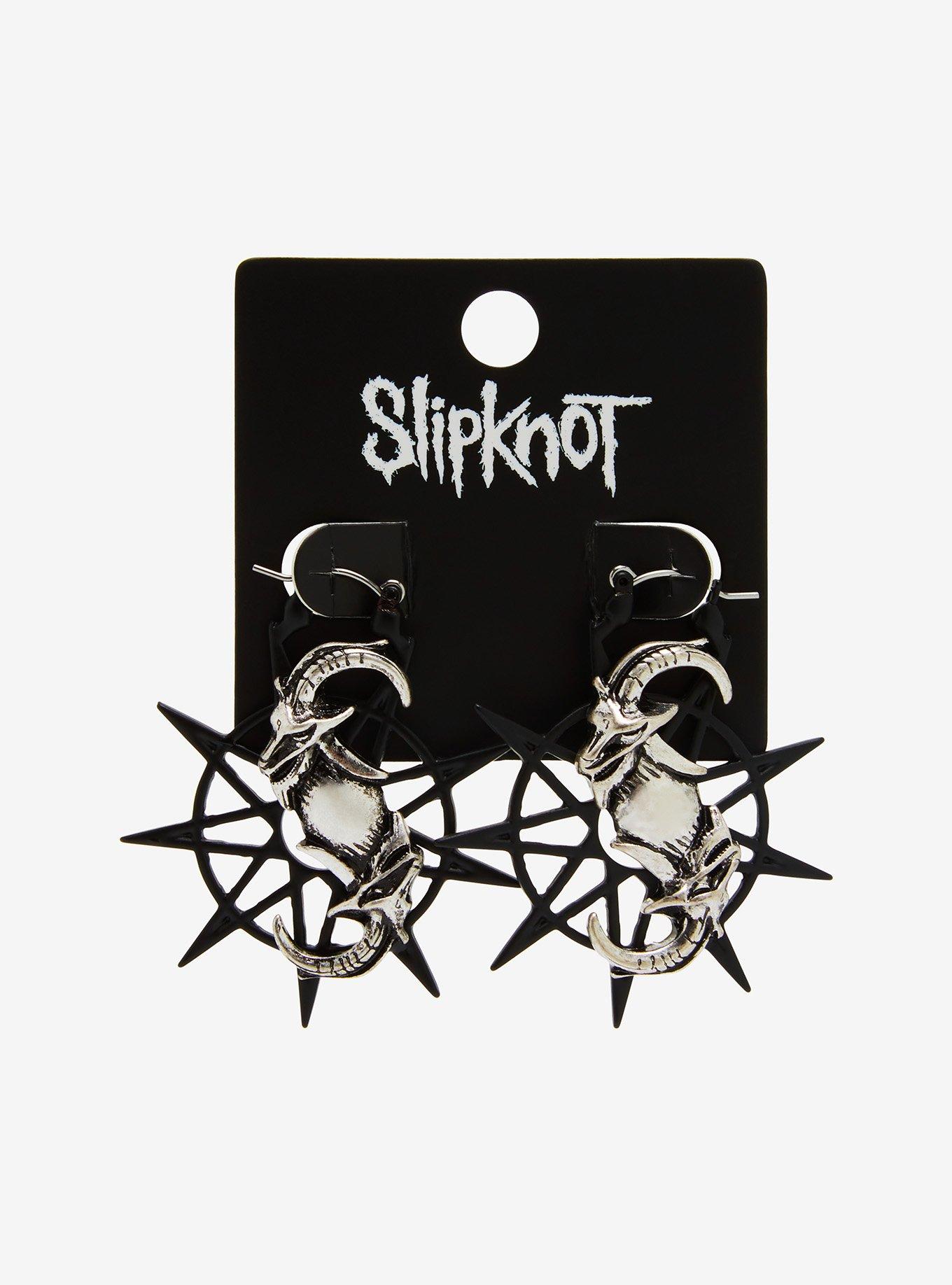 Slipknot Logo Nonagram Hoop Earrings