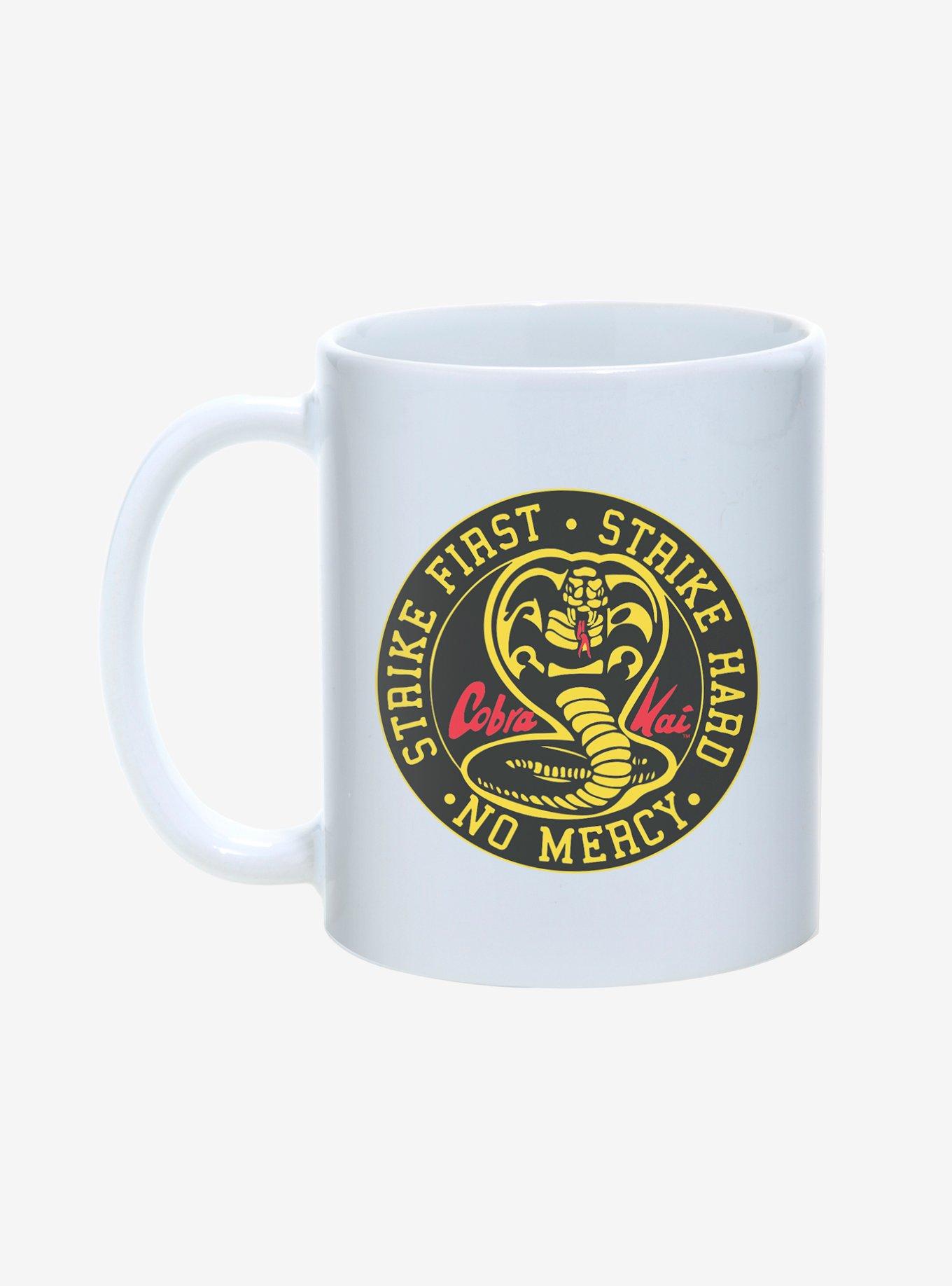 Cobra Kai Strike Hard, Strike First No Mercy Mug 11oz, , hi-res