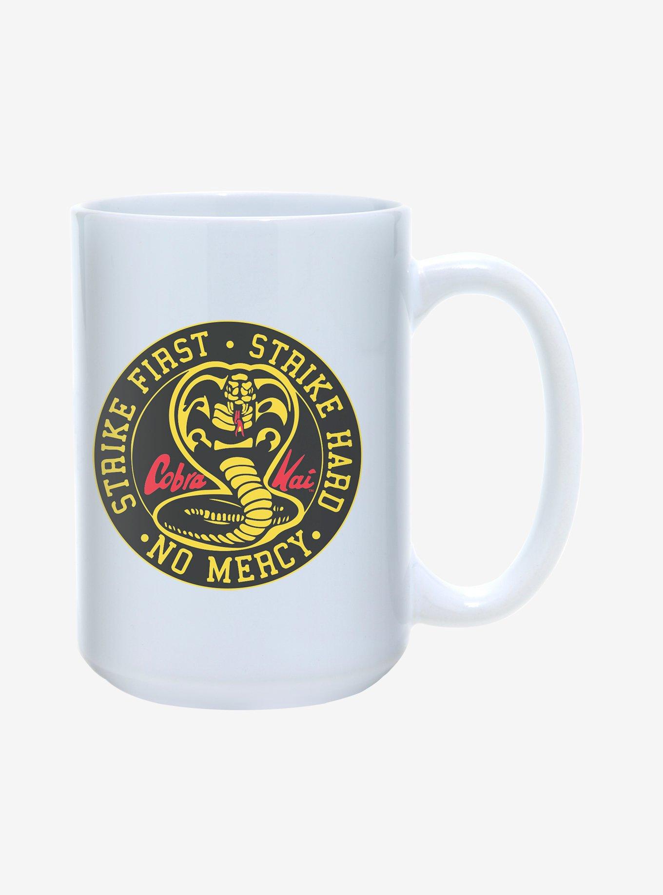 Cobra Kai Strike Hard, Strike First No Mercy Mug 15oz, , hi-res