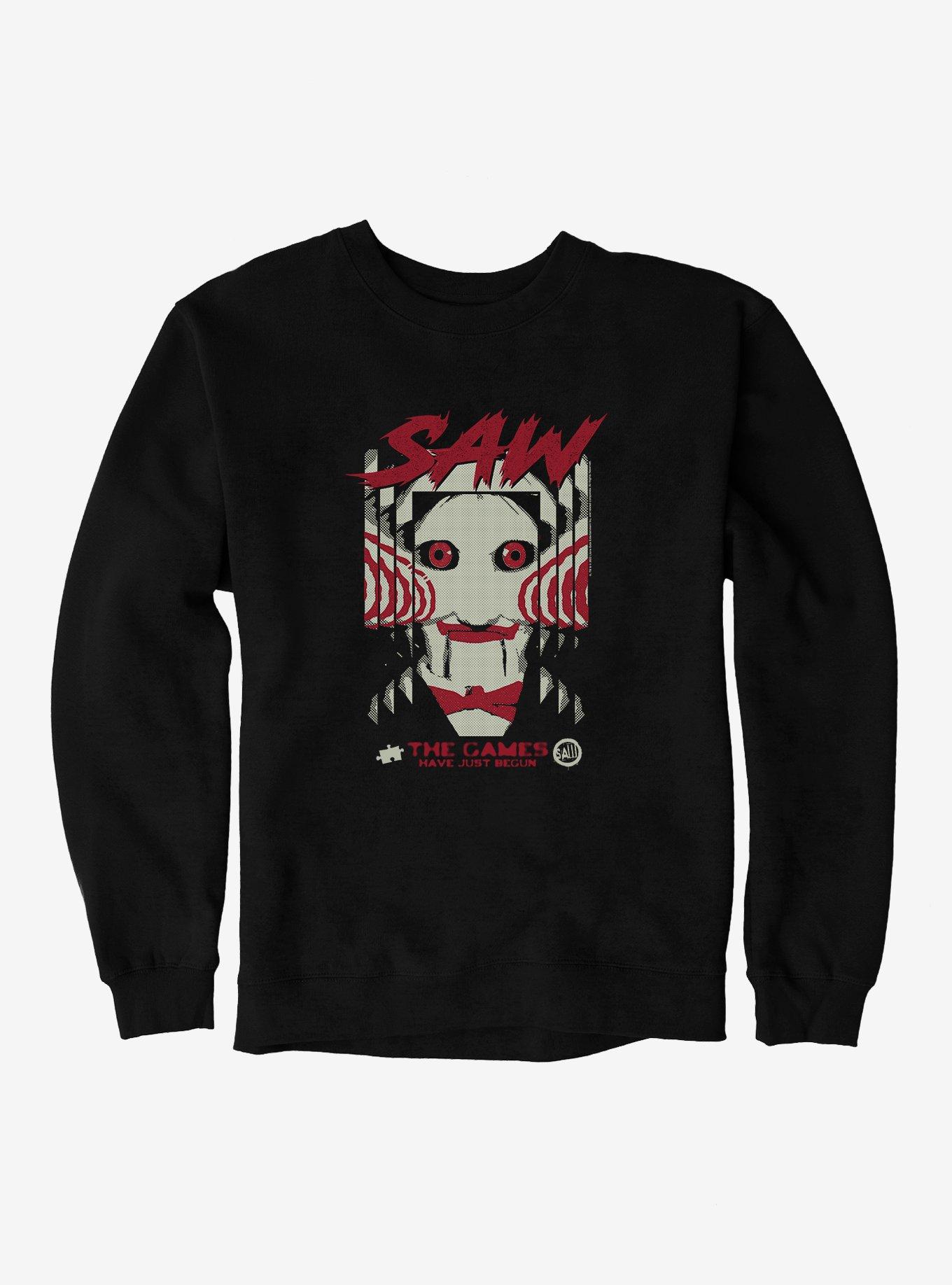 Saw The Games Have Just Begun Sweatshirt, BLACK, hi-res