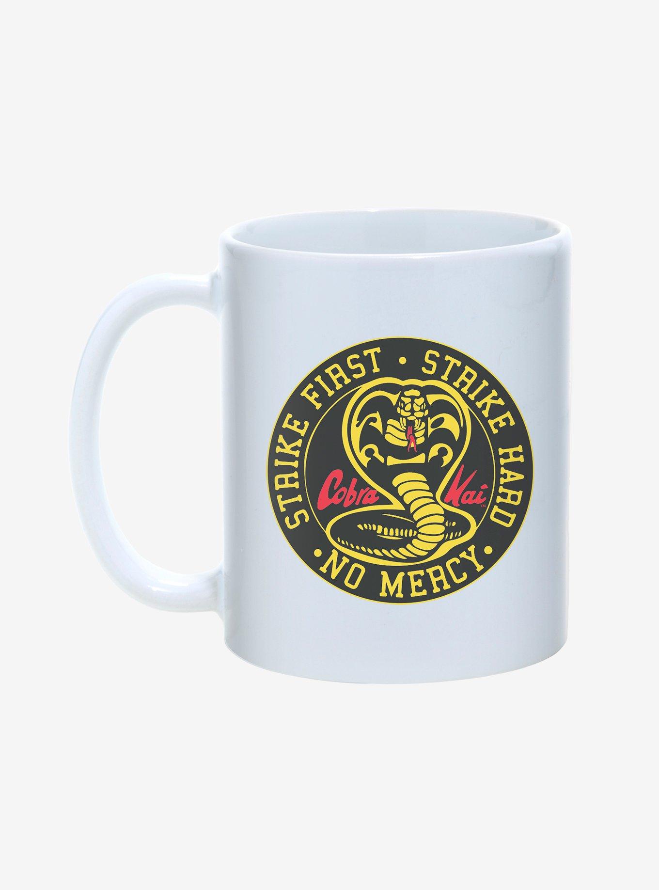 Cobra Kai Strike Hard, Strike First No Mercy Mug 11oz, , hi-res