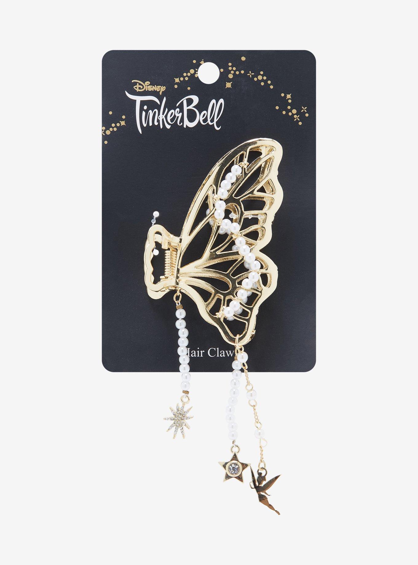 Disney Tinker Bell Butterfly Charm Claw Hair Clip