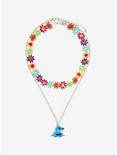 Disney Lilo & Stitched Embroidered Flower Necklace Set, , hi-res