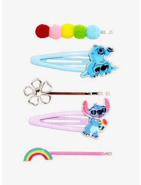 Disney Lilo & Stitch Rainbow Stitch Hair Clip Set, , hi-res