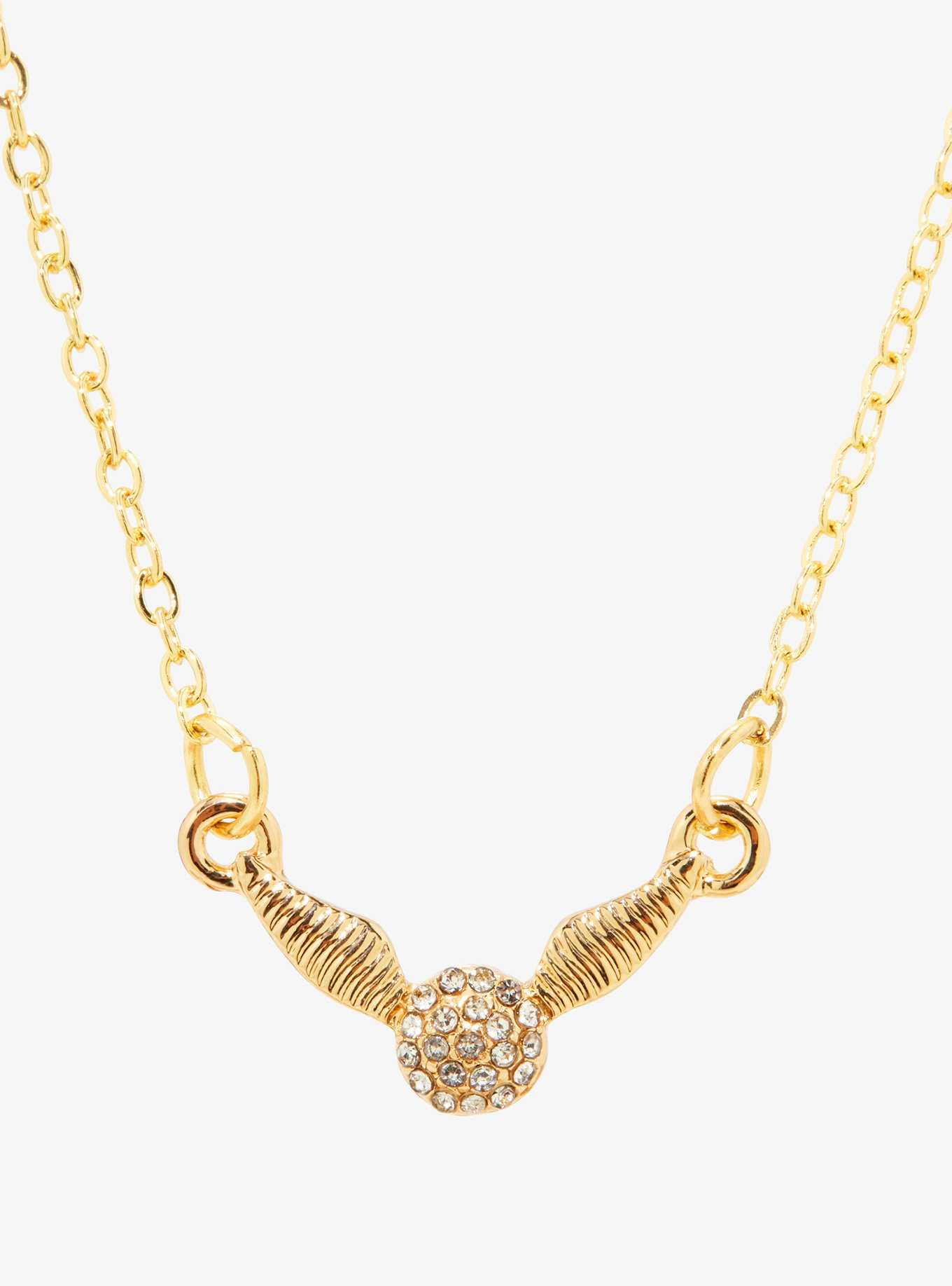 Harry Potter Golden Snitch Bejeweled Necklace, , hi-res