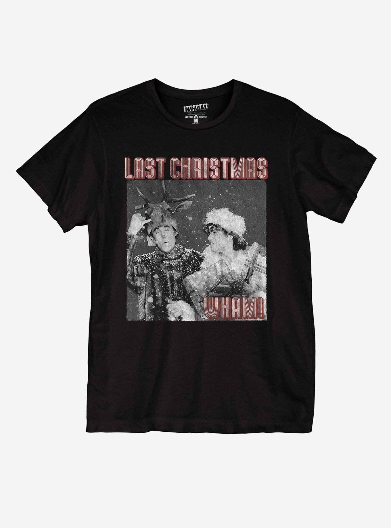 Wham! Last Christmas Boyfriend Fit Girls T-Shirt, BLACK, hi-res