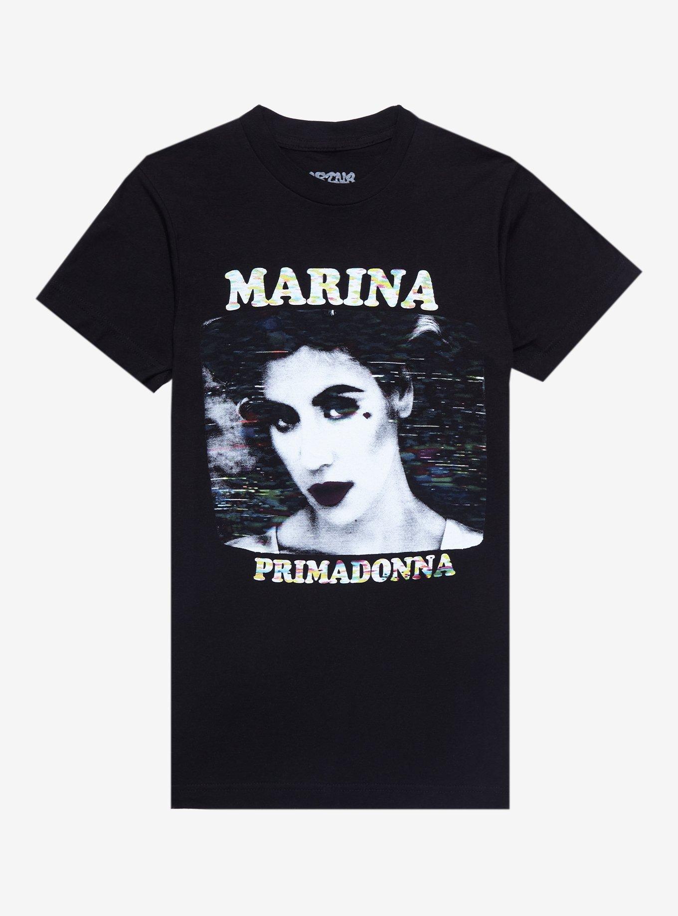 Marina And The Diamonds Primadonna Boyfriend Fit Girls T-Shirt, BLACK, hi-res