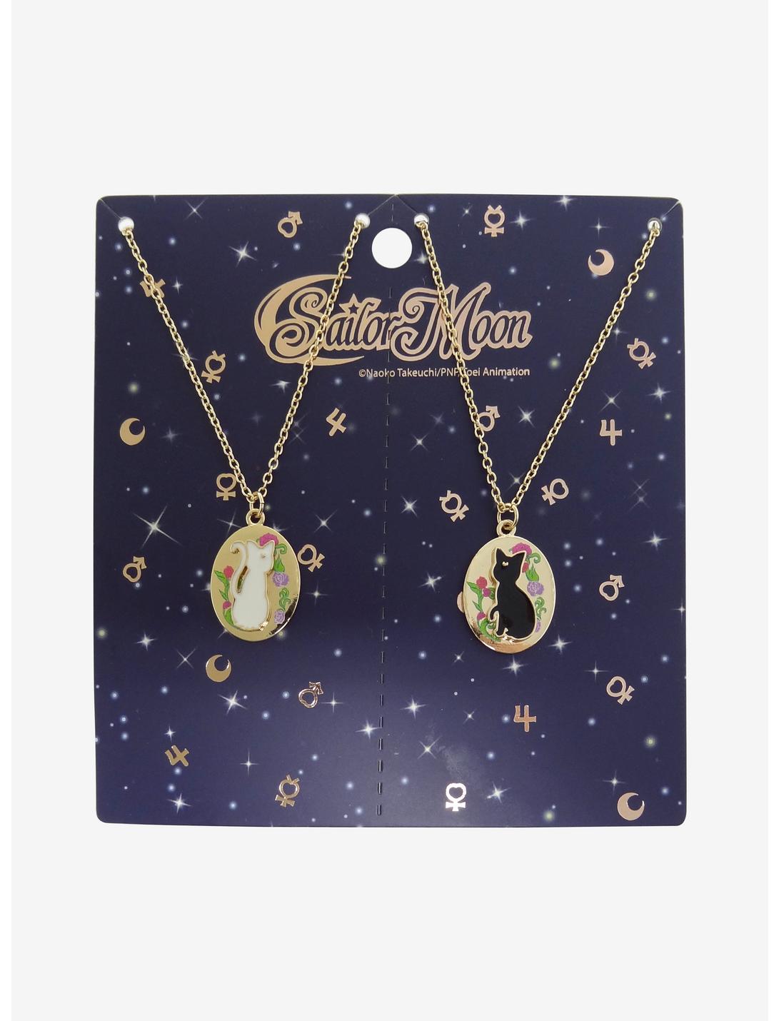 Sailor Moon Artemis & Luna Locket Best Friend Necklace Set, , hi-res