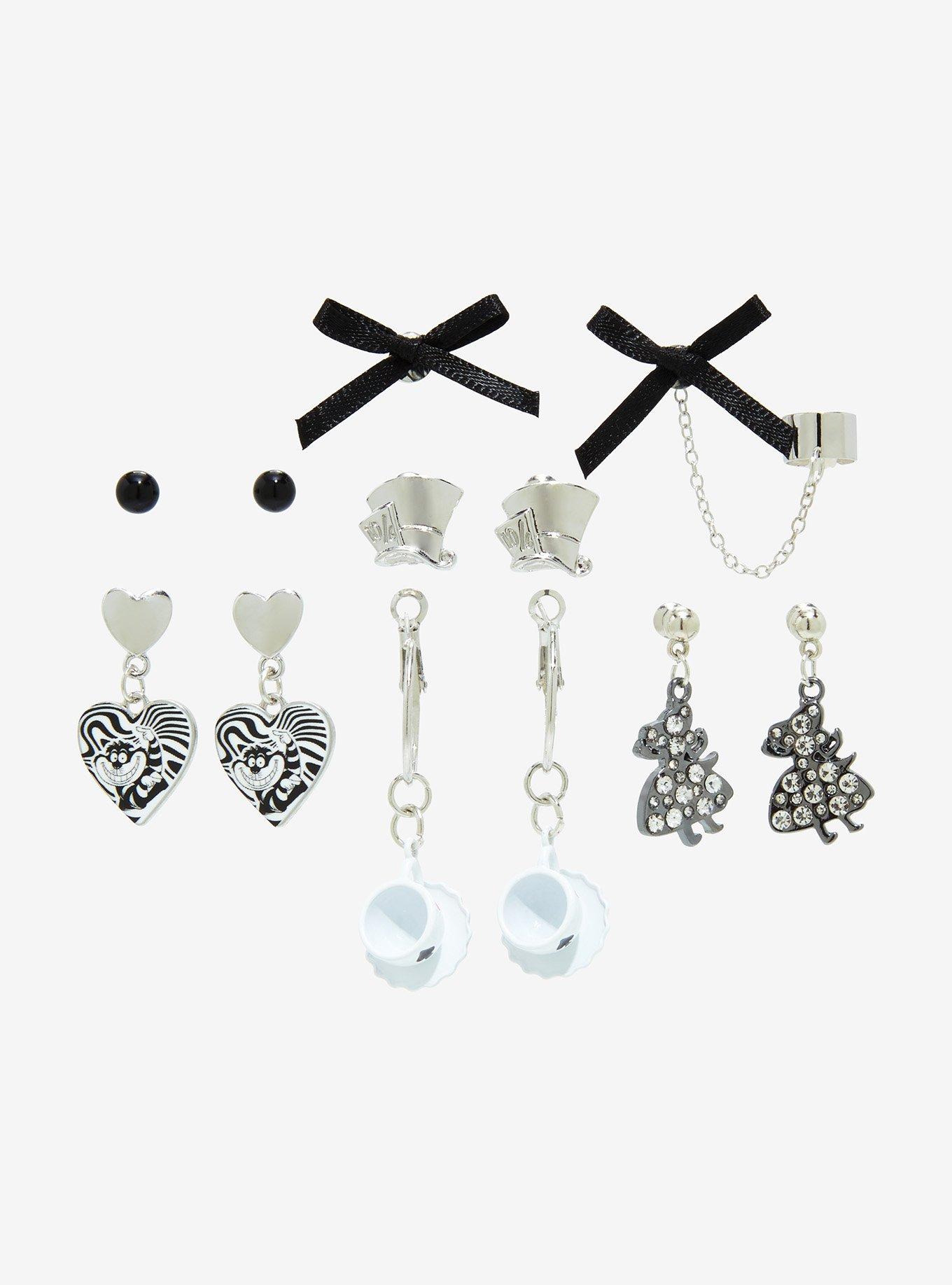 Disney Alice In Wonderland Icon Earring Set, , hi-res