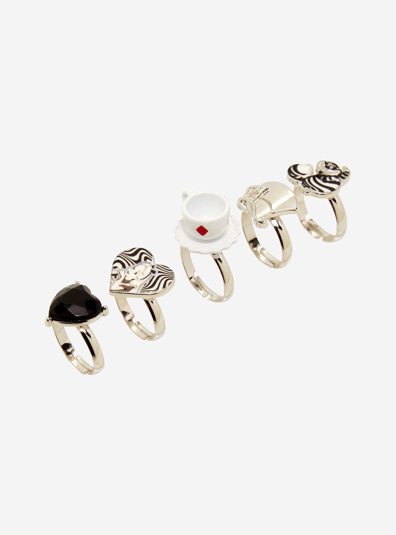 Disney Alice In Wonderland Icons Ring Set, , hi-res