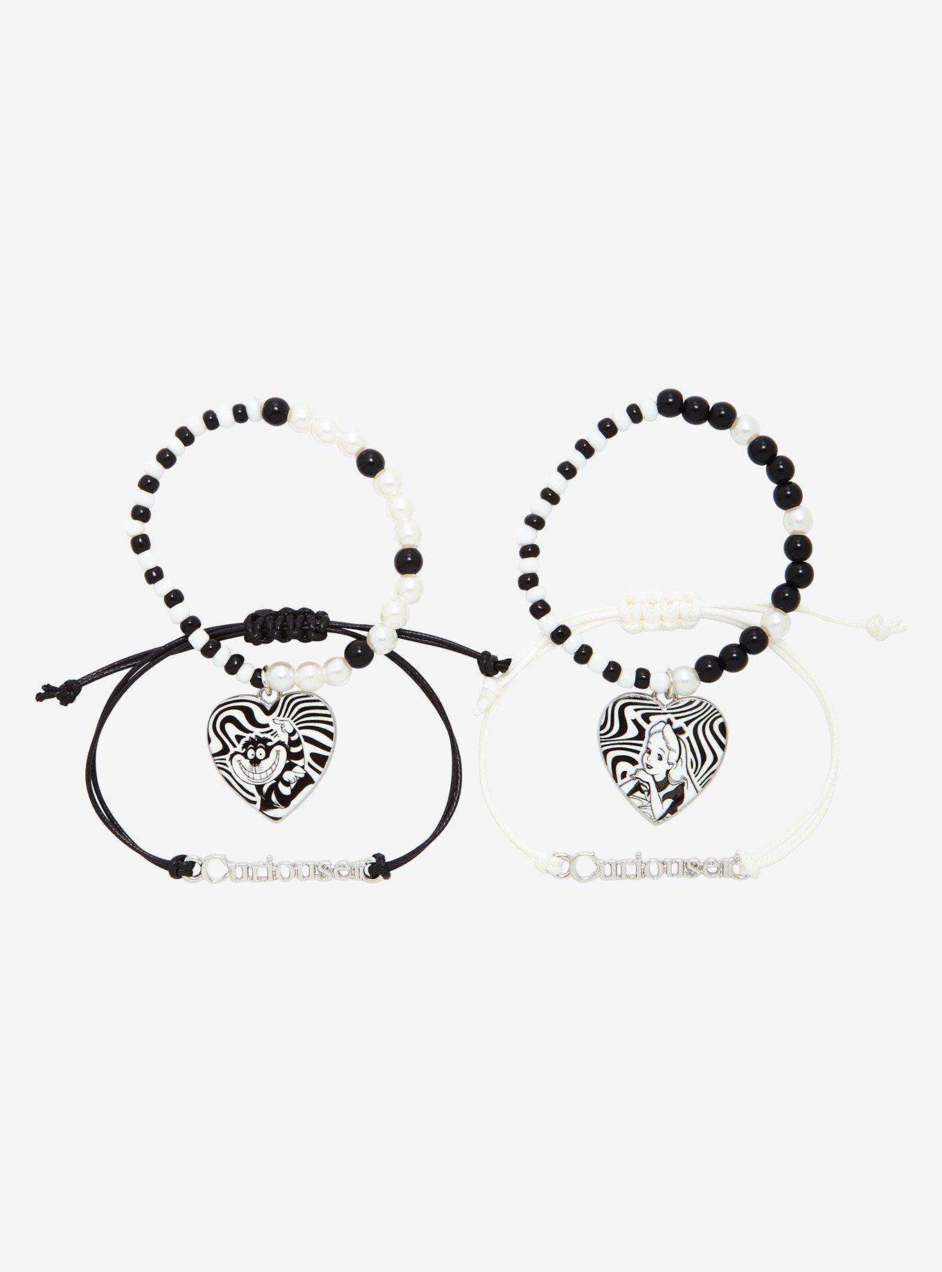 Disney Alice In Wonderland Curiouser Heart Best Friend Bracelet Set