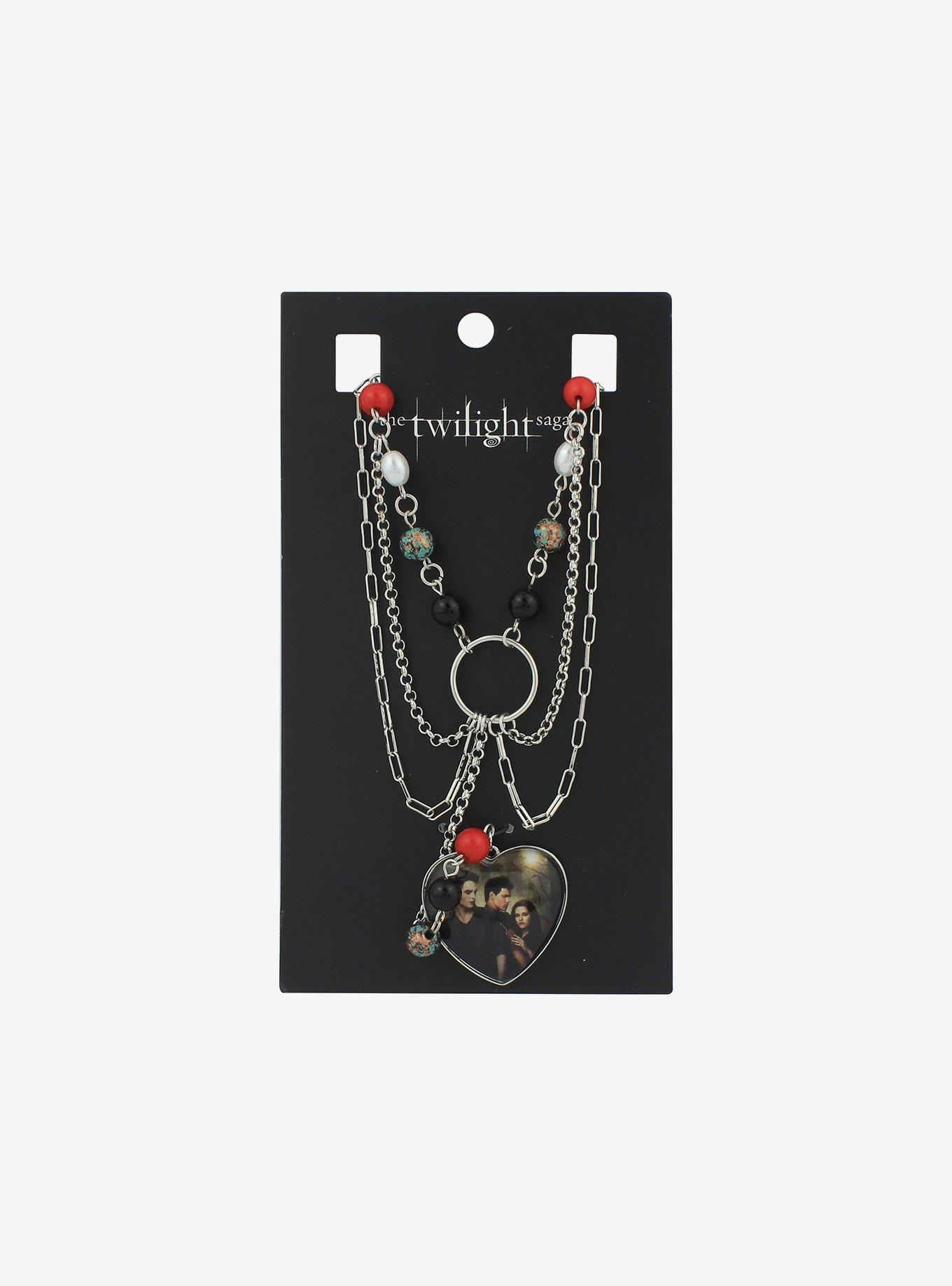 Twilight Beaded Photo Lariat Necklace