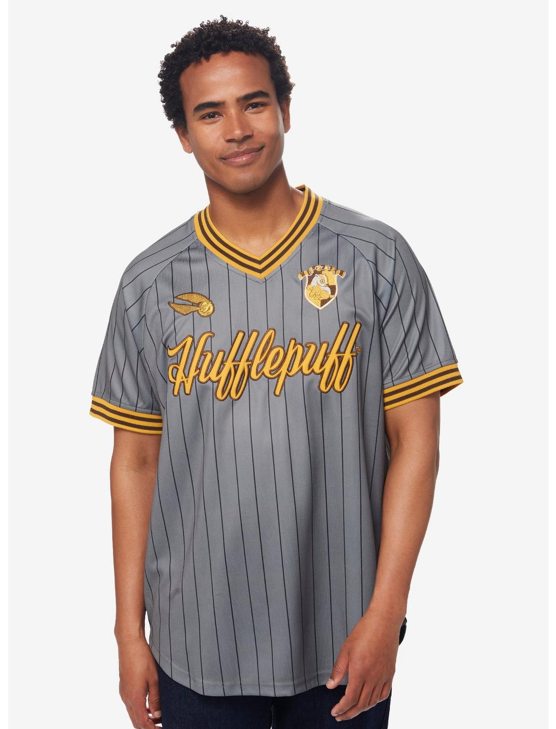Harry Potter Hufflepuff Soccer Jersey - BoxLunch Exclusive, GREY, hi-res