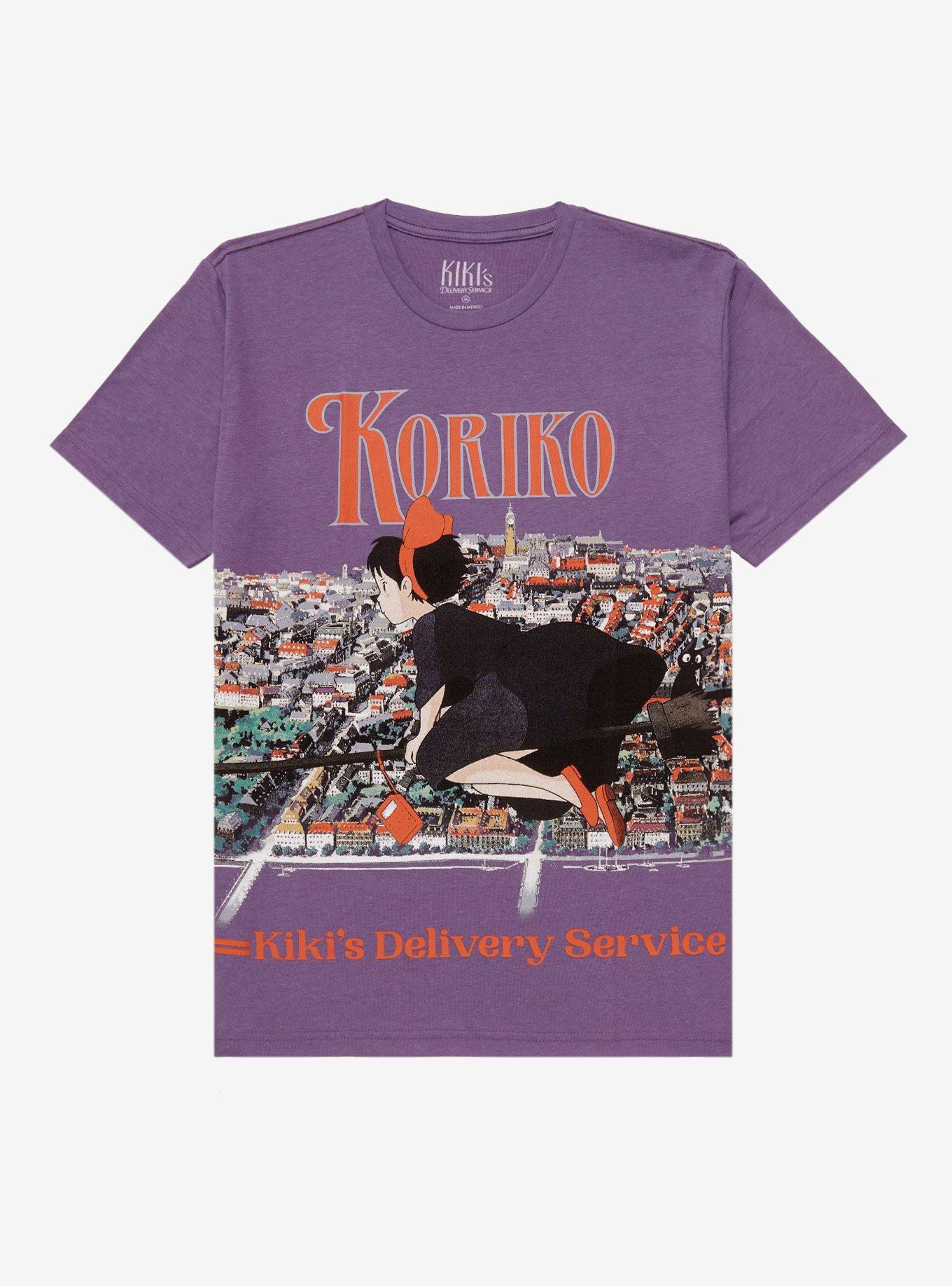 Studio Ghibli Kiki's Delivery Service Koriko T-Shirt - BoxLunch Exclusive, PURPLE, hi-res