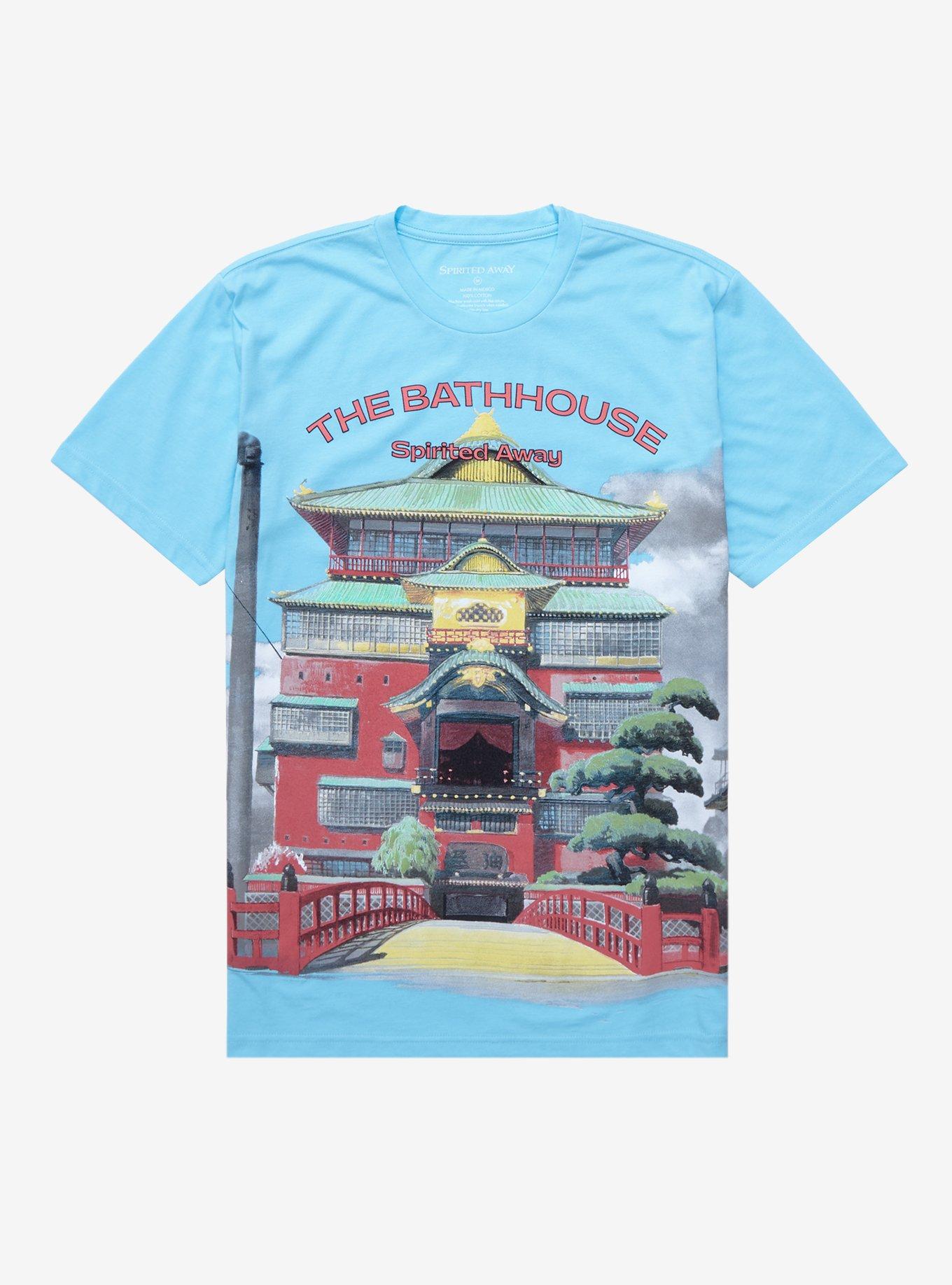 Studio Ghibli Spirited Away Yubaba's Bathhouse T-Shirt - BoxLunch Exclusive, LIGHT BLUE, hi-res