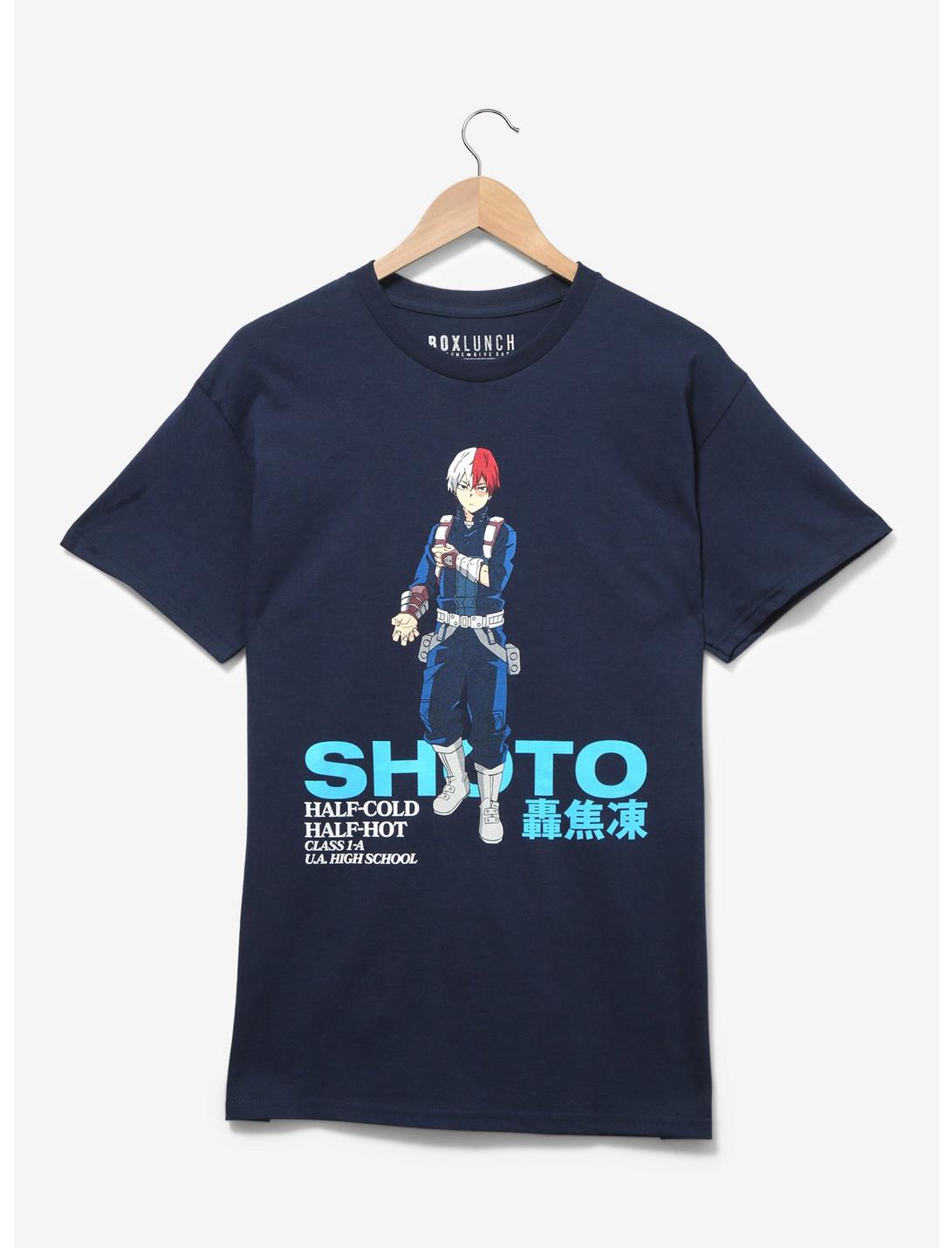My Hero Academia Shoto Todoroki Portrait T-Shirt - BoxLunch Exclusive, NAVY, hi-res