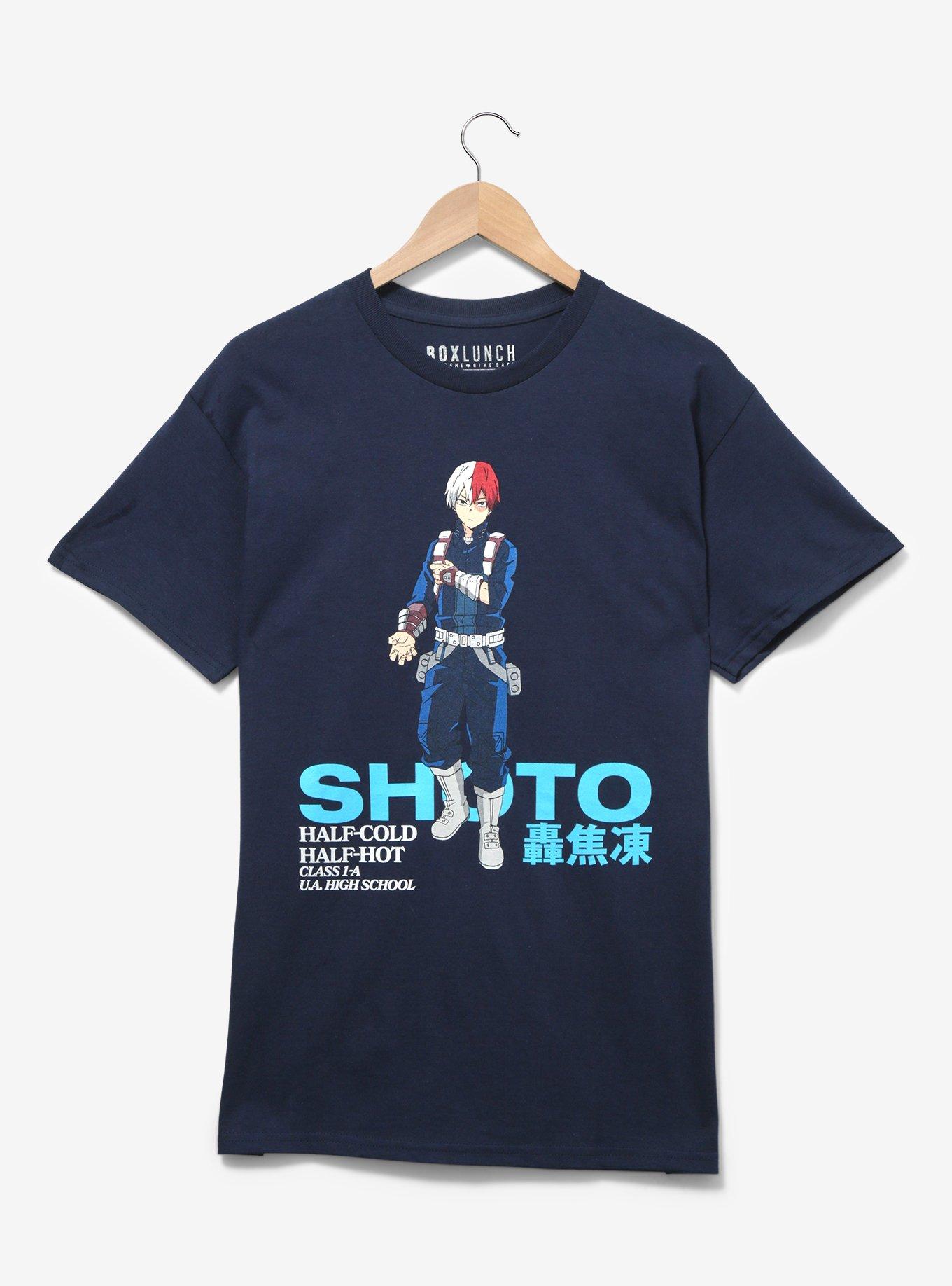 My Hero Academia Shoto Todoroki Portrait T-Shirt - BoxLunch Exclusive, NAVY, hi-res