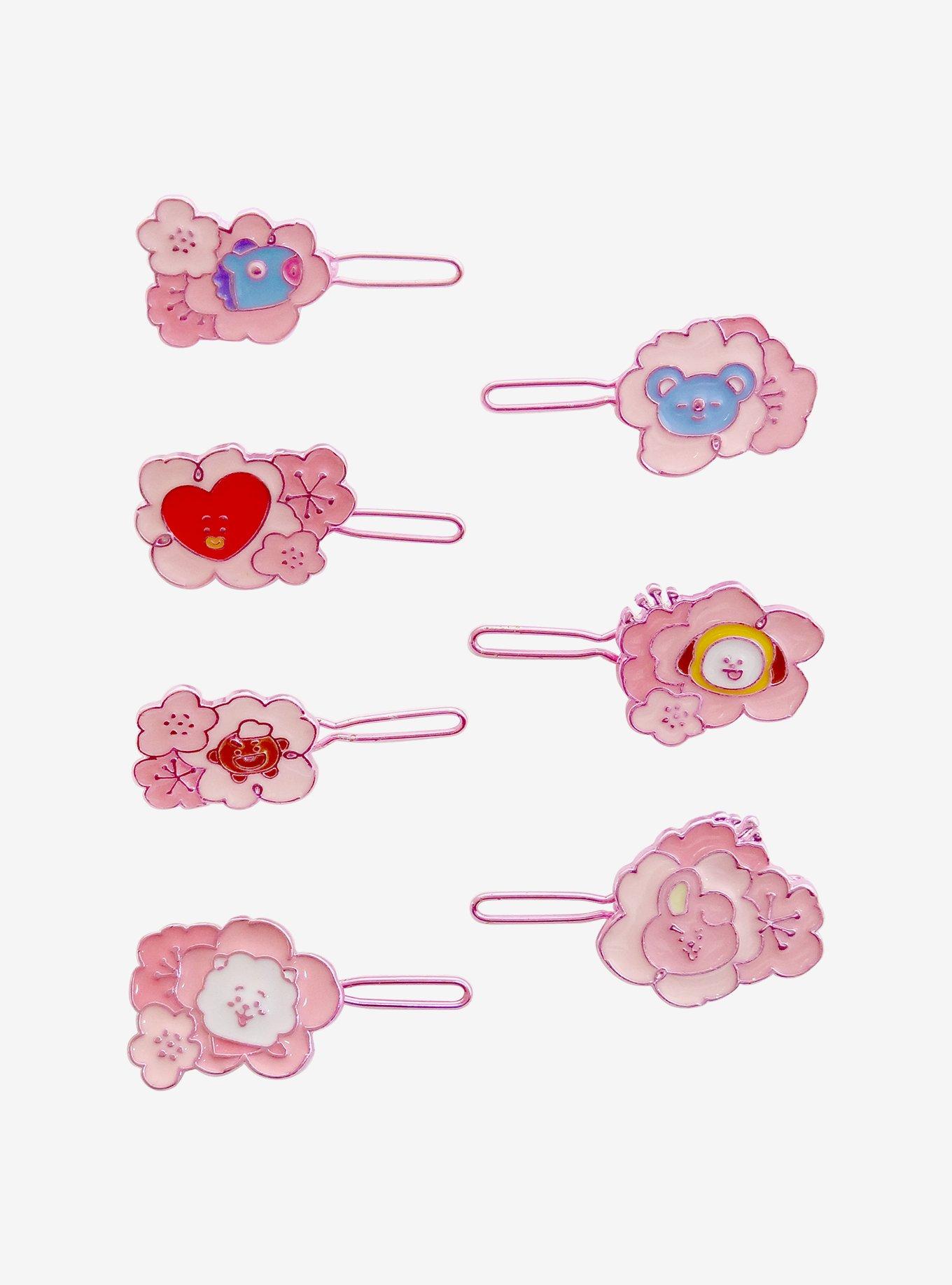 BT21 Cherry Blossom Hair Clip Set, , hi-res