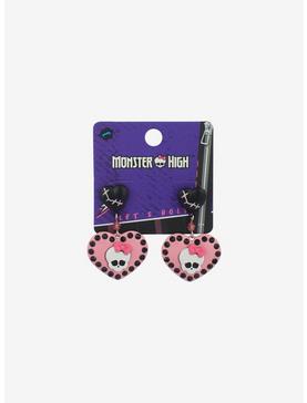 Monster High Skullette Heart Earrings, , hi-res