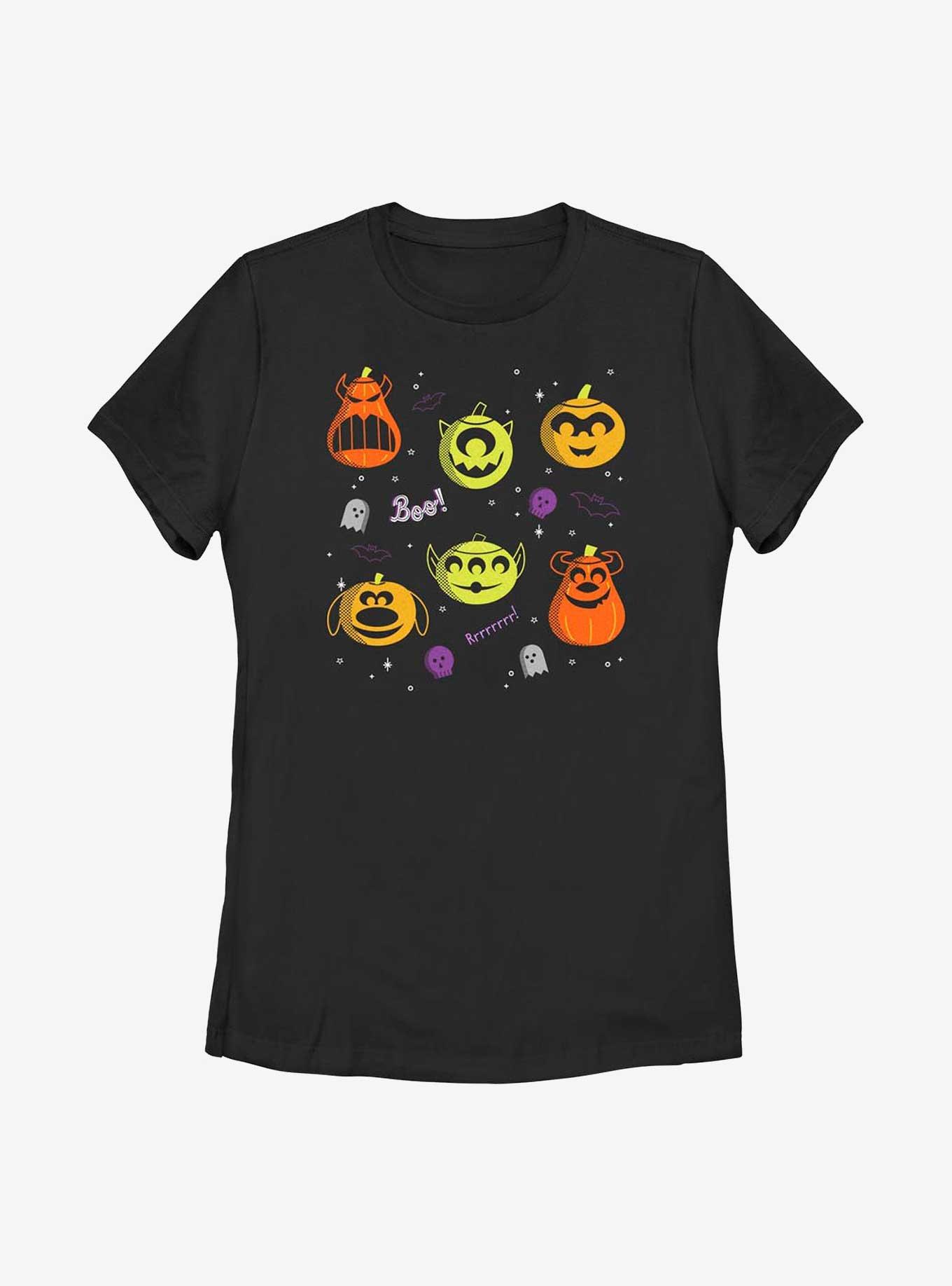 Disney Pixar Character Pumpkin Collage Womens T-Shirt, , hi-res