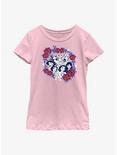 Disney Princesses Rose Frame Youth Girls T-Shirt, PINK, hi-res