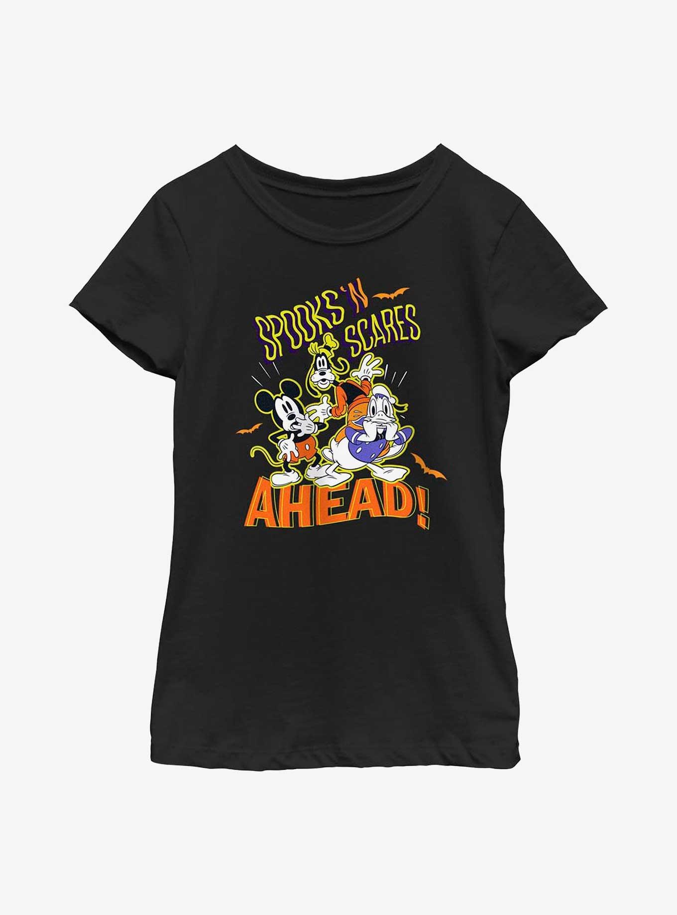 Disney Mickey Mouse Spooks 'n Scares Youth Girls T-Shirt, , hi-res