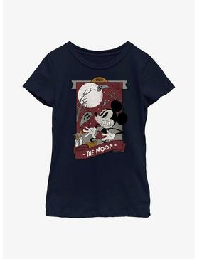 Disney Mickey Mouse Vintage The Moon Tarot Youth Girls T-Shirt, , hi-res