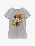 Disney Minnie Mouse Minnie Fall Leaves Youth Girls T-Shirt, ATH HTR, hi-res