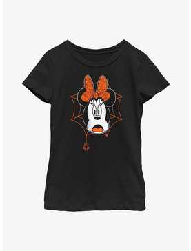 Disney Minnie Mouse Scared Webs Youth Girls T-Shirt, , hi-res