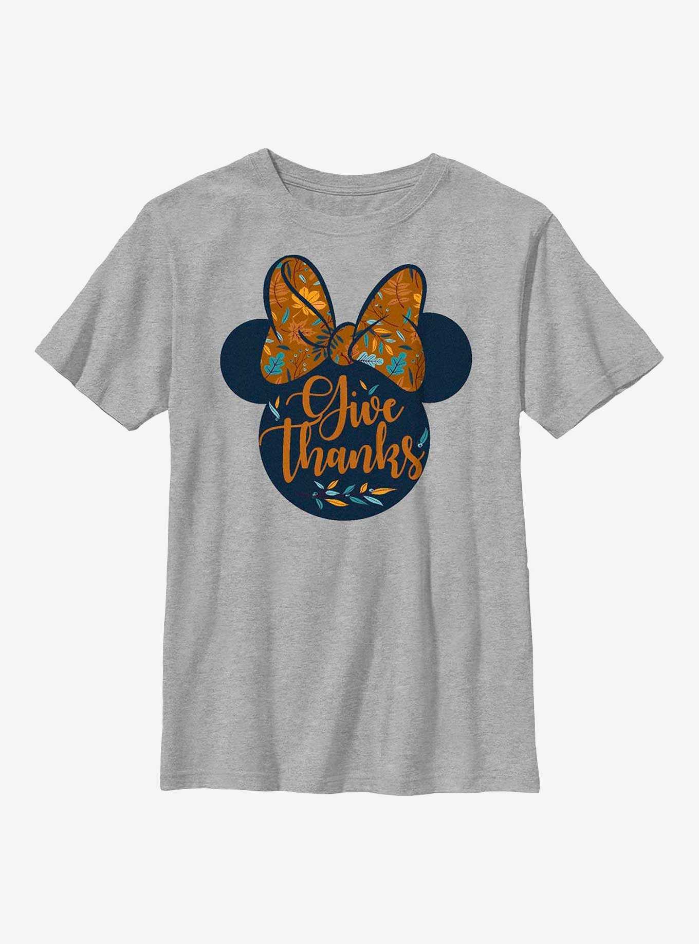 Disney Minnie Mouse Give Thanks Youth T-Shirt, , hi-res