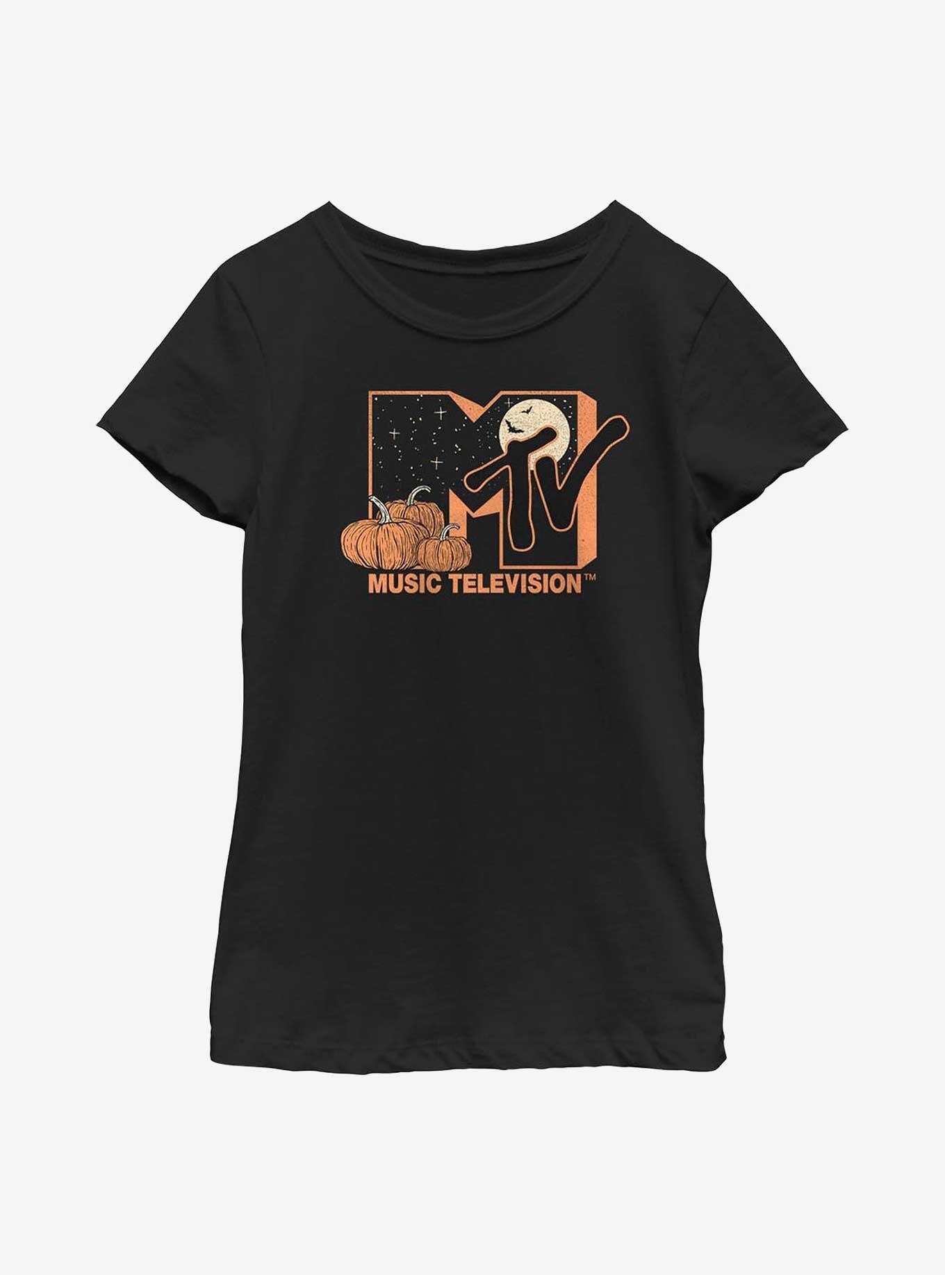 MTV Pumpkin Patch Logo Youth Girls T-Shirt, , hi-res