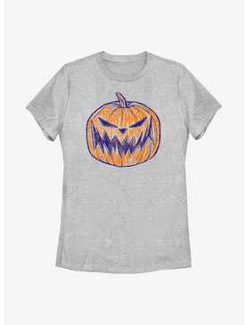 Disney Nightmare Before Christmas Pumpkin Text Womens T-Shirt, , hi-res