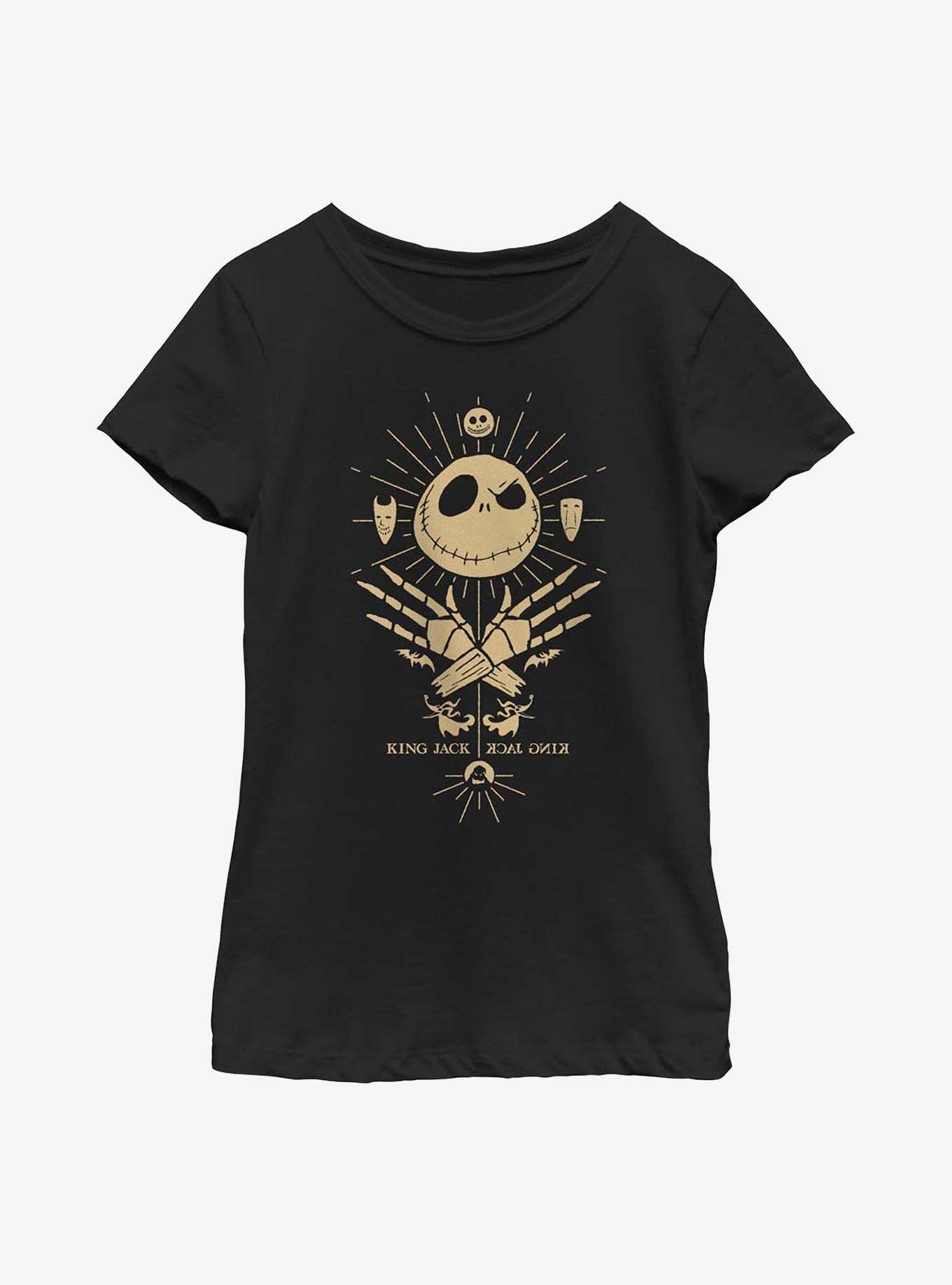 Disney Nightmare Before Christmas King Jack Youth Girls T-Shirt, , hi-res