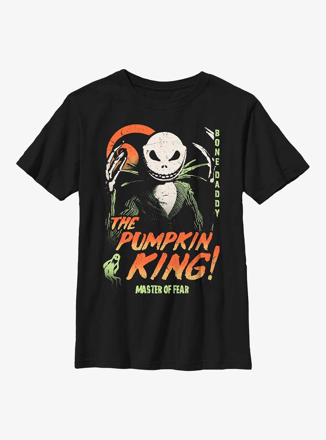 Disney Nightmare Before Christmas Pumpkin King Jack Youth T-Shirt, , hi-res