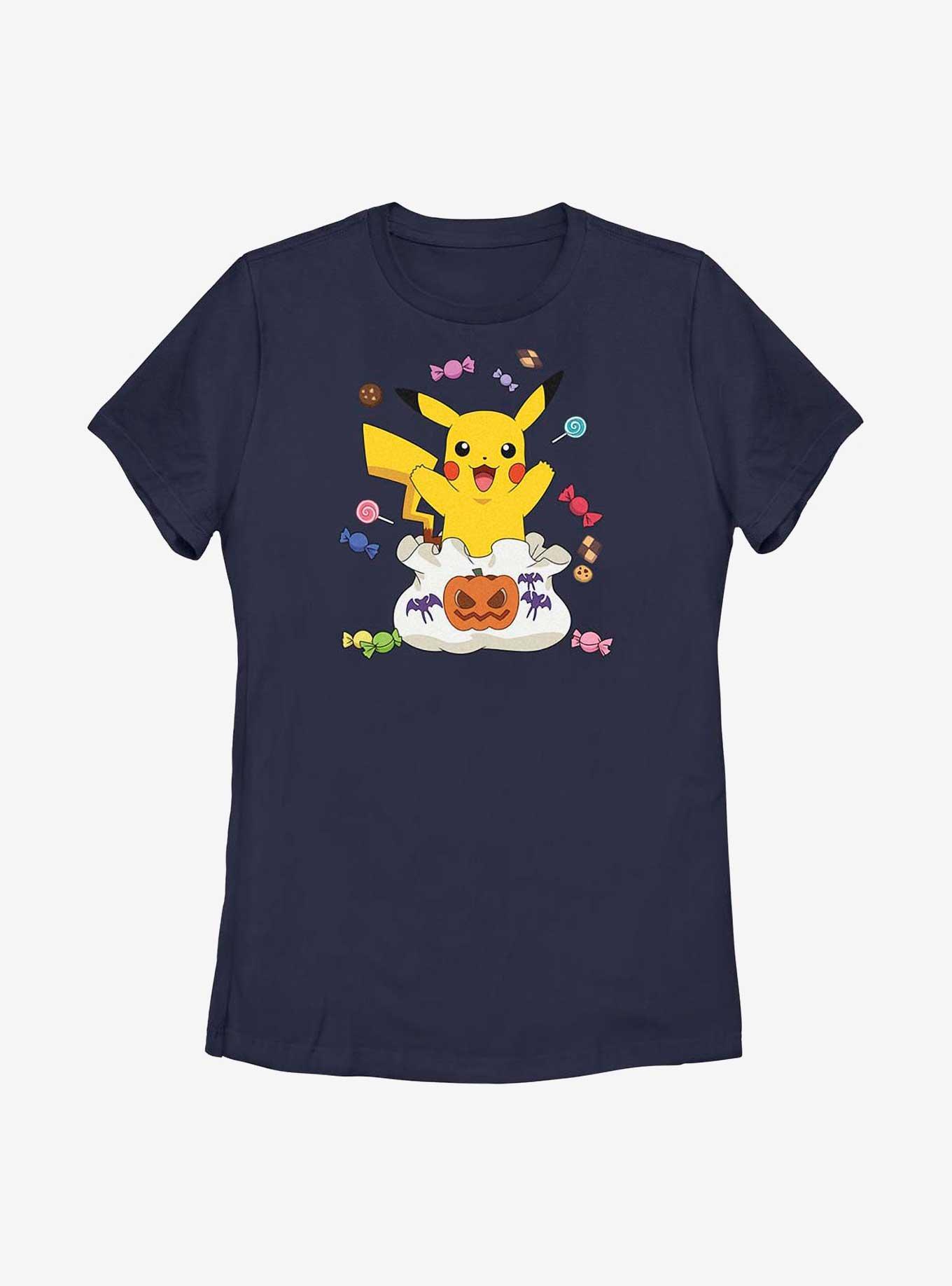 Pokemon Pikachu Halloween Candy Womens T-Shirt, , hi-res